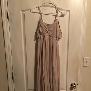 Of the shoulder maxi dress